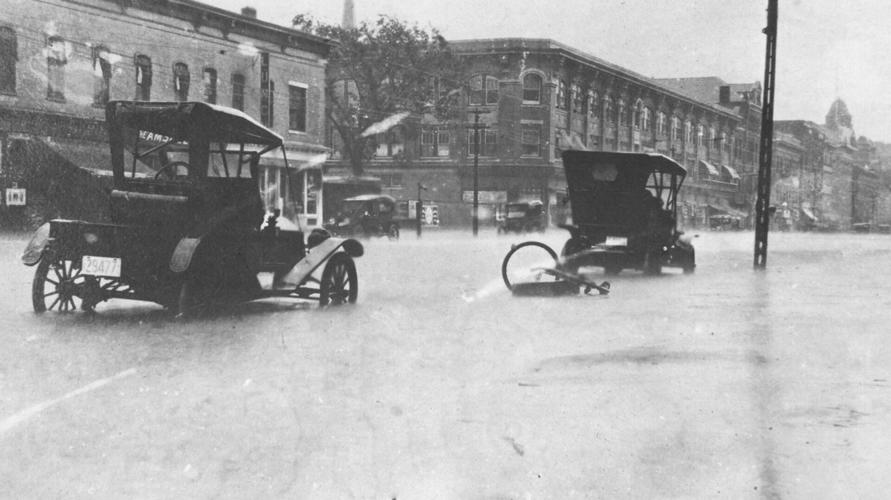 July 28, 1914. 1 p.m. Flood on North Street, Pittsfield. From Al Zurrin, 1210 North St.