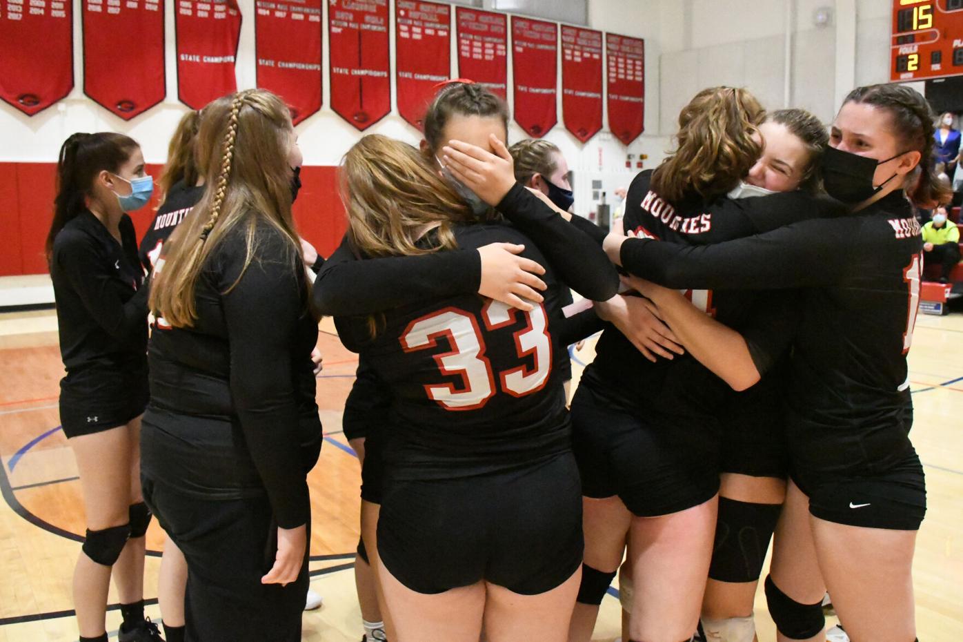 Mount Greylock girls celebrate their win
