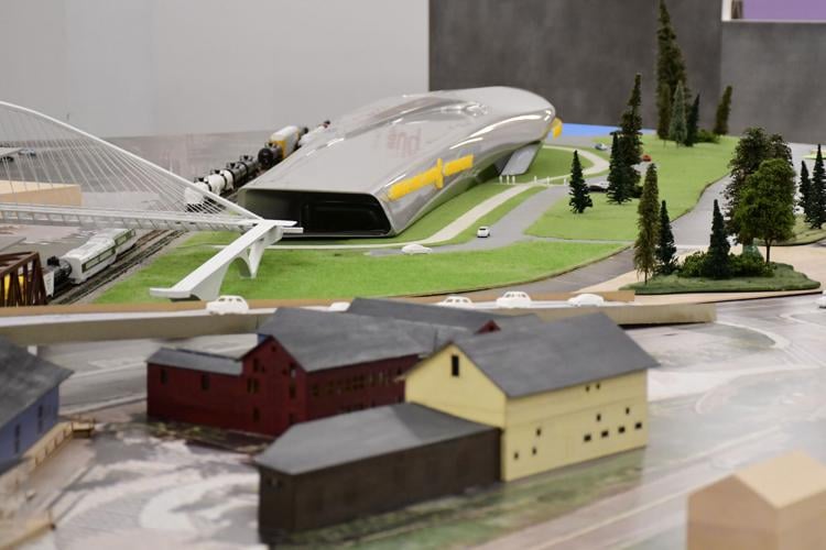 A model of the museum
