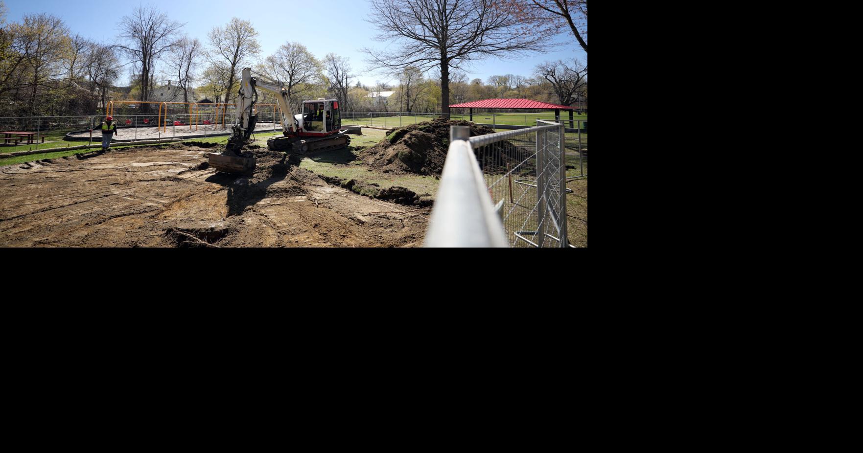 Construction begins on the Durant Park splash pad. Here's when it's expected to open