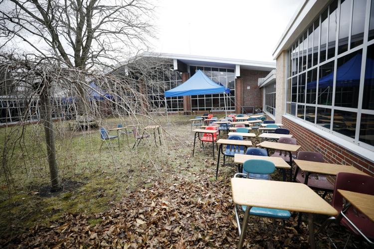Williams Elementary in-person classes COURTYARD