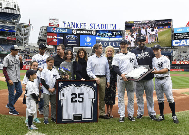 Aaron Hicks: Baltimore Orioles player visits Yankees at Yankee Stadium