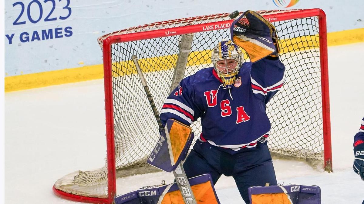 Ephs' Ruschil backstops Team USA into the World University Games hockey