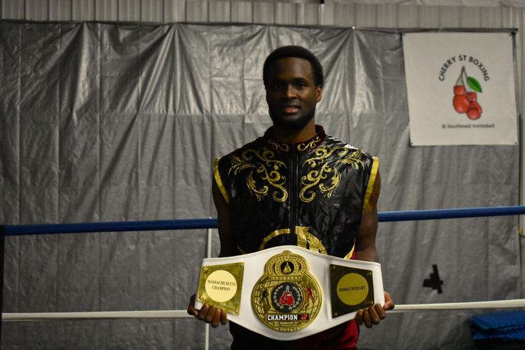 Jamer Jones holding his belt
