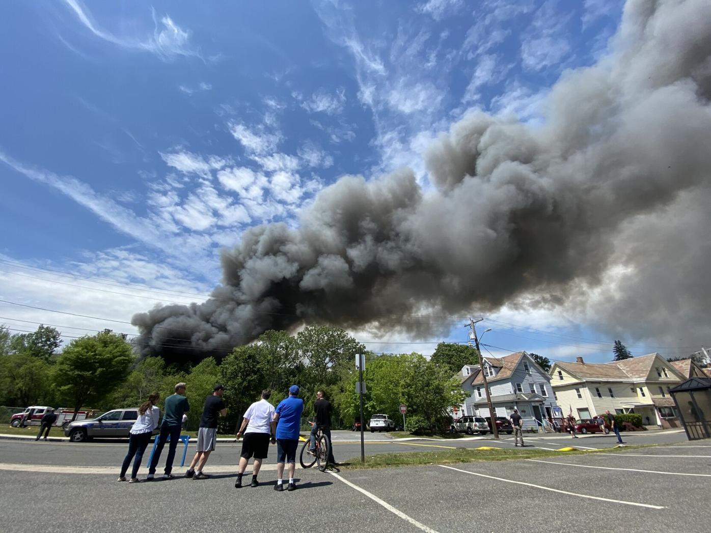 Allclear sounded in North Adams as smoke from junkyard fire dissipates