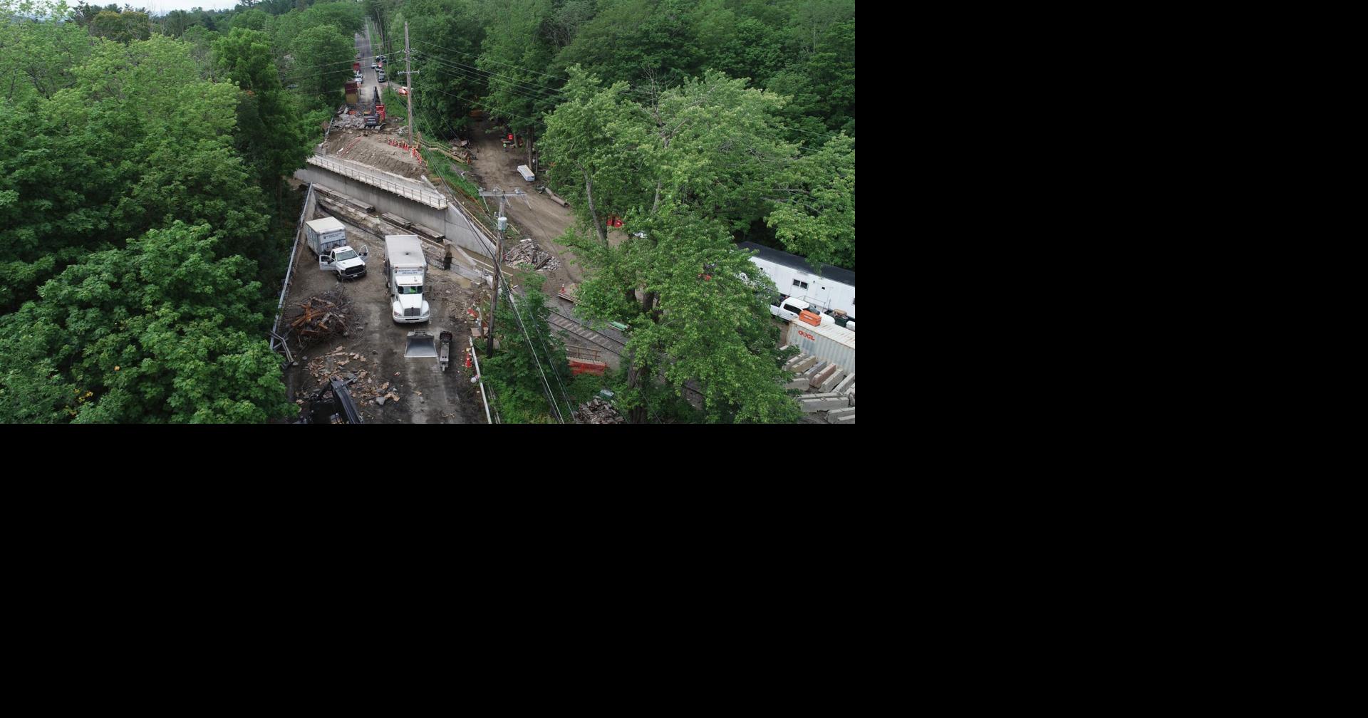 The old Holmes Road Bridge in Pittsfield was demolished over the weekend. Now come the traffic