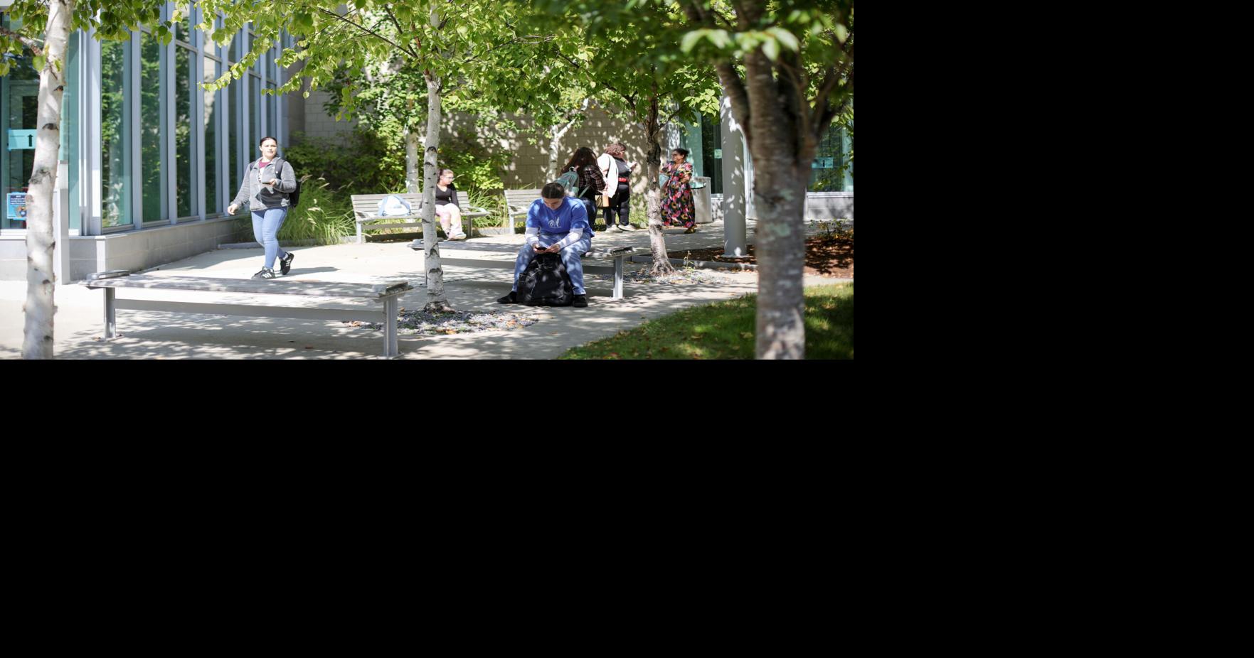 people between classes at BCC