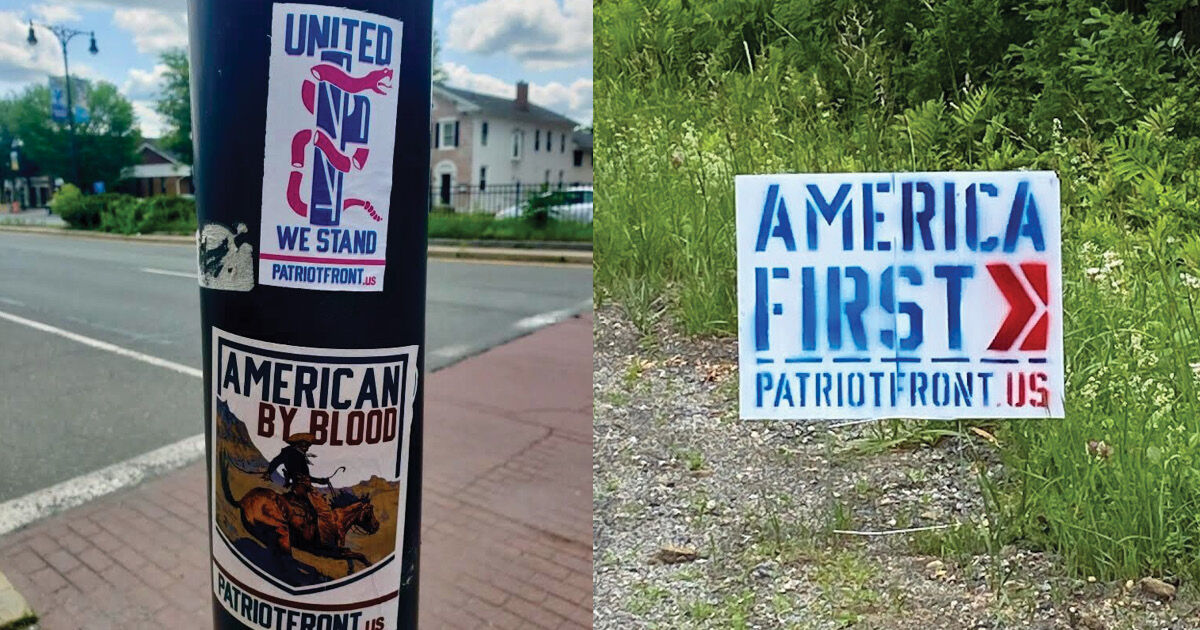 White supremacist banners and signs appear up and down Berkshire County - Vimarsana News
