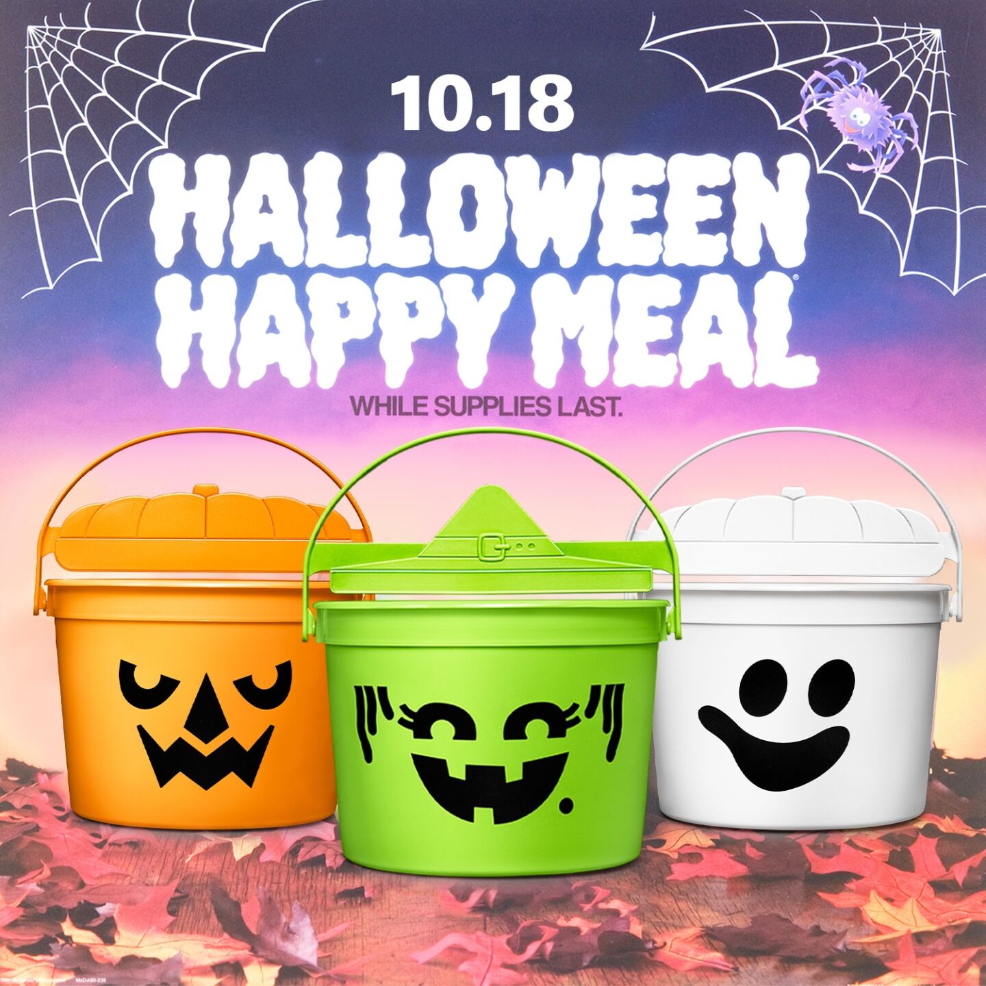 mini mcdonalds halloween buckets