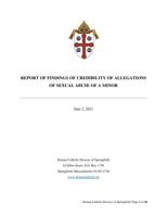 REPORT OF FINDINGS OF CREDIBILITY OF ALLEGATIONS OF SEXUAL ABUSE OF A MINOR
