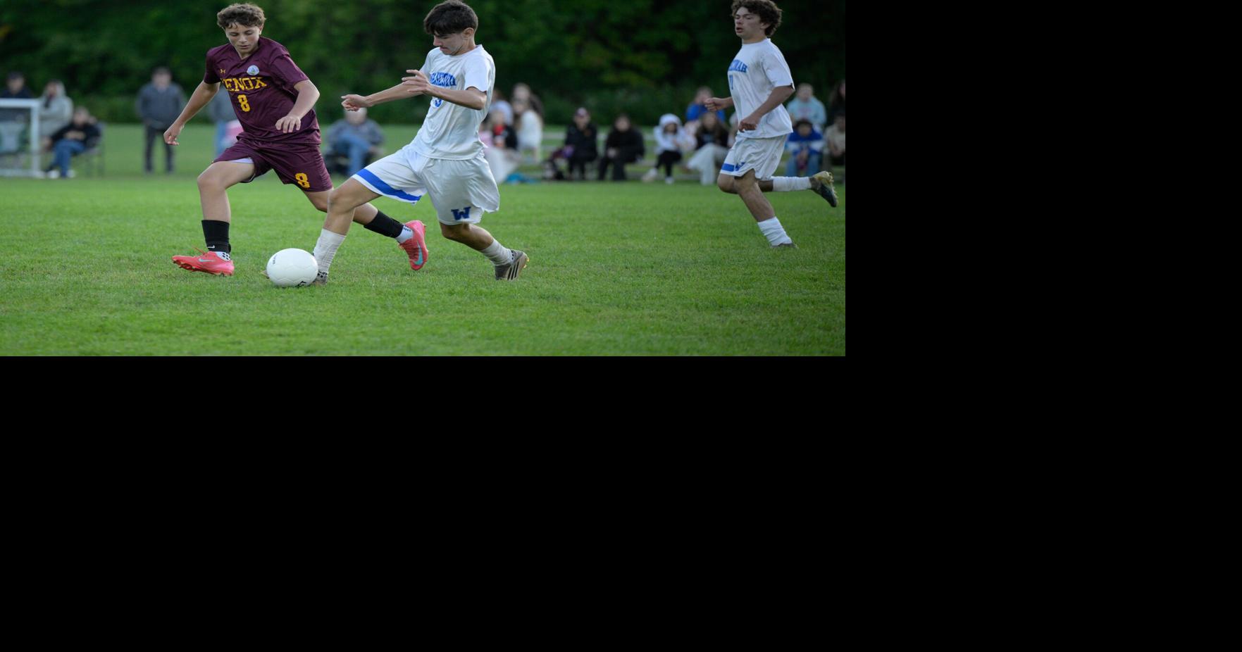 Boys soccer players