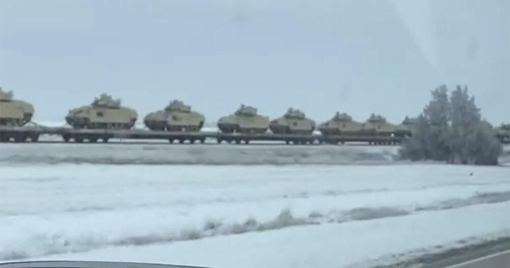 Wideo nie pokazuje amerykańskich czołgów w pociągu w Polsce |  Kwiecień