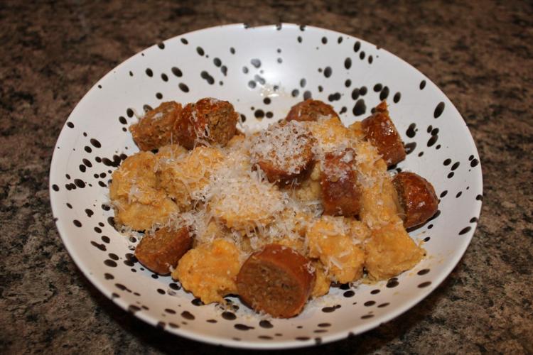 Sweet potato gnocchi with matzo meal