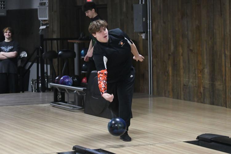 A teen bowls