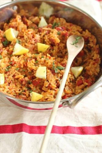 Paella — not the usual Father's Day meal