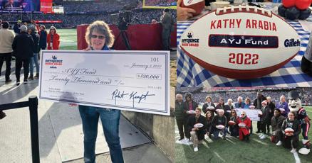 North Adams woman receives $20,000 check from the Patriots for her work supporting kids with cancer - Vimarsana News
