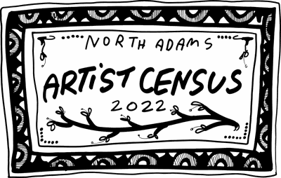 Black and white graphic for the North Adams Artist Census
