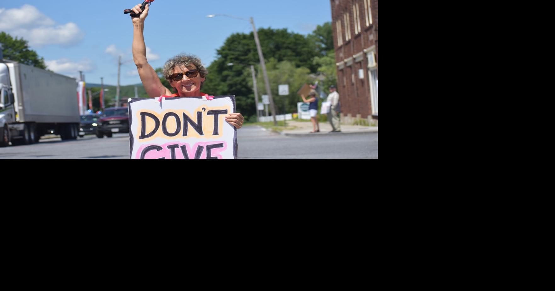 'It's really about liberty.' Protesters mark national day of action ahead of nation's 250th in Pittsfield