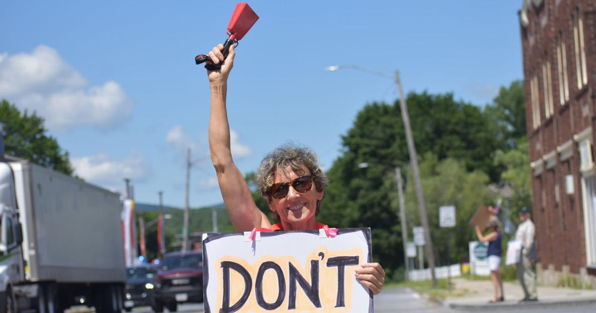 'It's really about liberty.' Protesters mark national day of action ahead of nation's 250th in Pittsfield