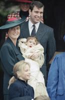 Prince Andrew,  Princess Sarah, Princess Eugenie Victoria  Helena