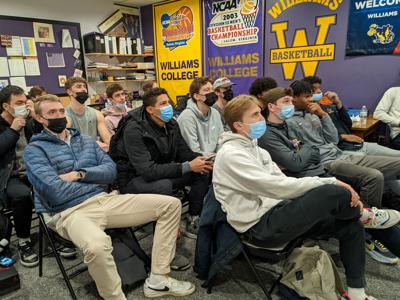 williams players watch the selection show