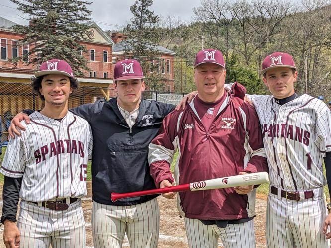Players give coach bat