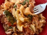 Give your family a comfort-food hug with creamy noodle bake