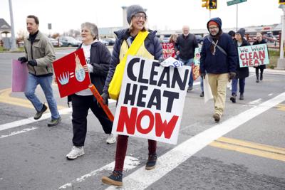 environmental activists at clean heat rally (copy)