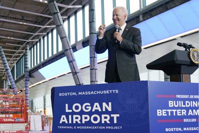 Biden speaks at Logan Airport