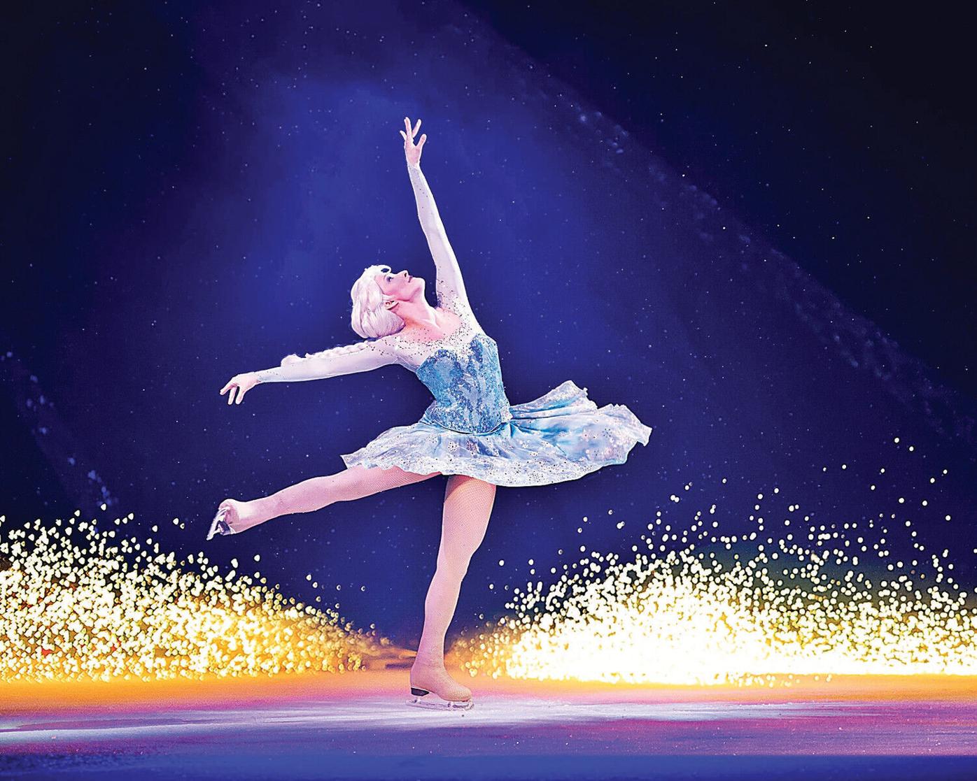 East Greenbush skater on solid ice as Elsa in touring