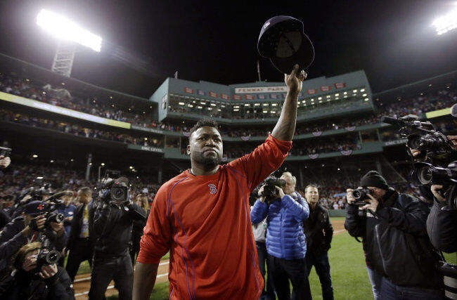 Big Papi has a big night and Wright goes the distance as Sox avoid sweep