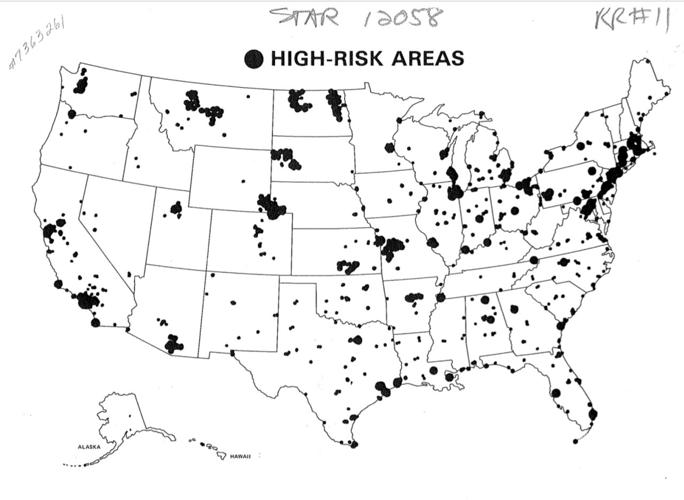 FEMA high-risk nuclear attack areas