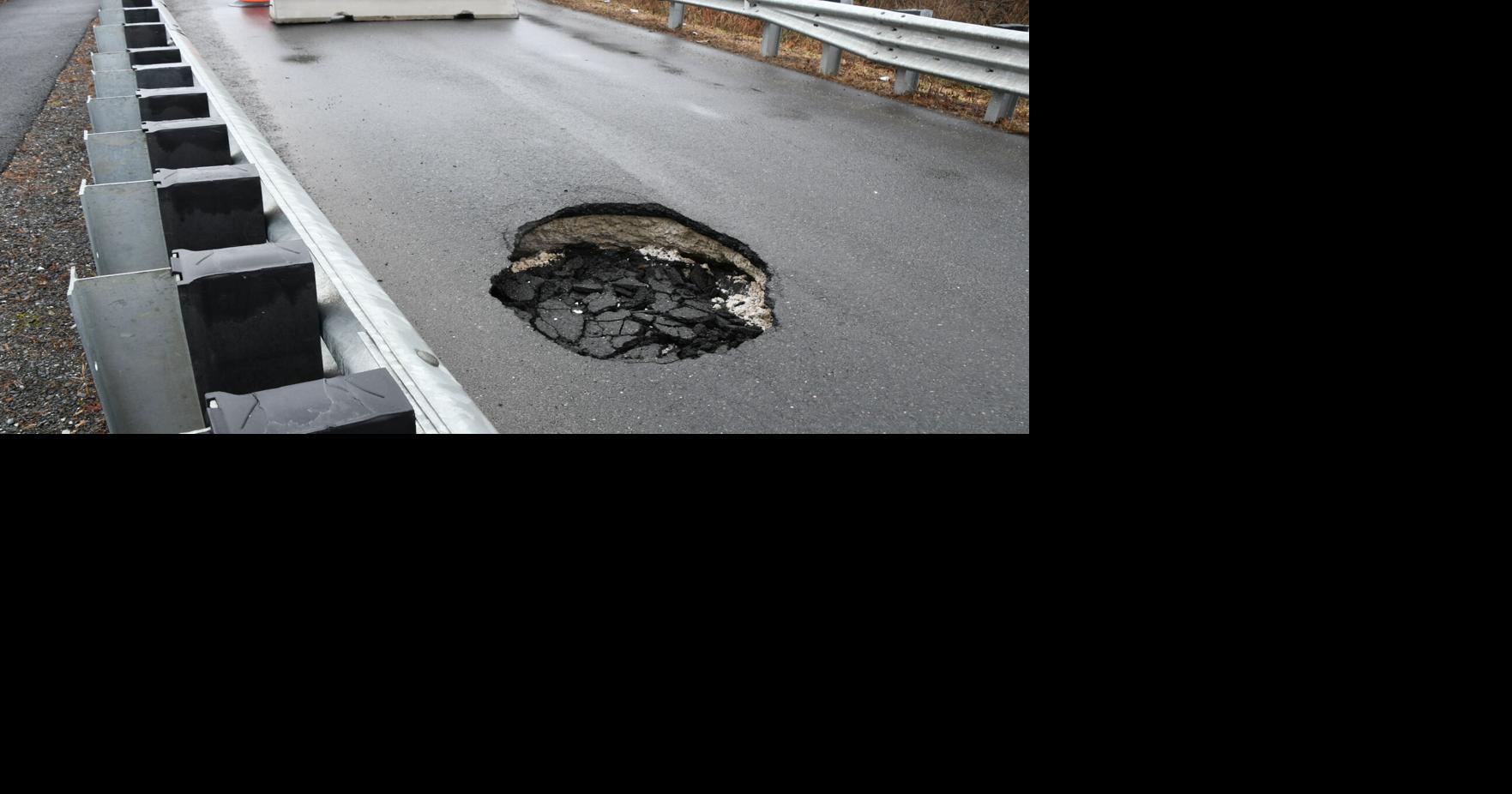 After sudden sinkhole closure, Great Barrington tests quick fix for temporary bridge