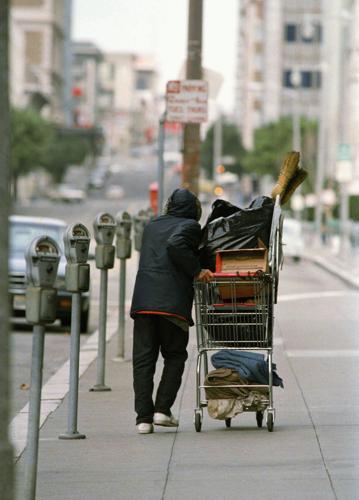 People Homeless  USA 1988 San Francisco