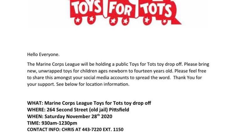 Marine Corps League holding its annual Toys for Tots drop Marine Corps League holding its annual Toys for Tots drop