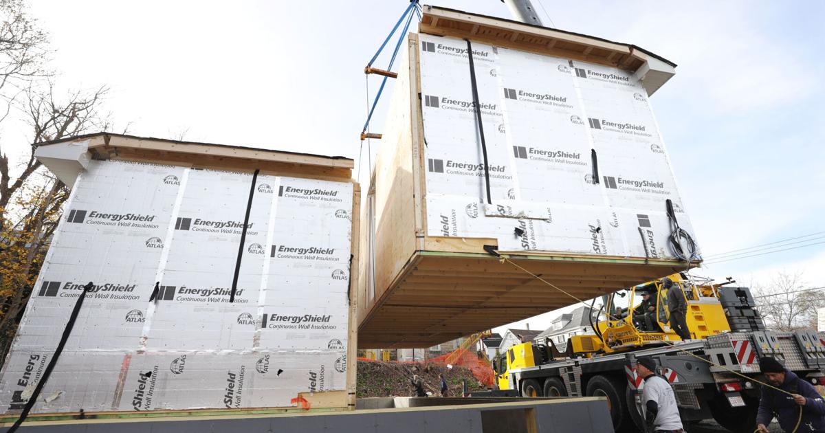 Take a look inside Westside Legends installation of a modular home on Dewey Avenue in Pittsfield