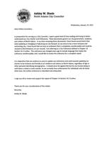 City councilor Ashley Shade's letter about the curfew ordinance