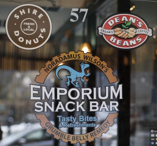 emporium snack bar door decal