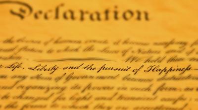definition of liberty in declaration of independence