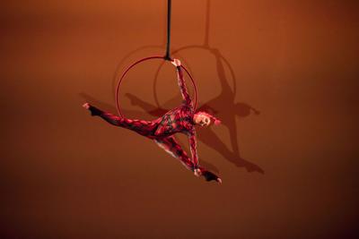 NECCA Circus aerial hoop performer