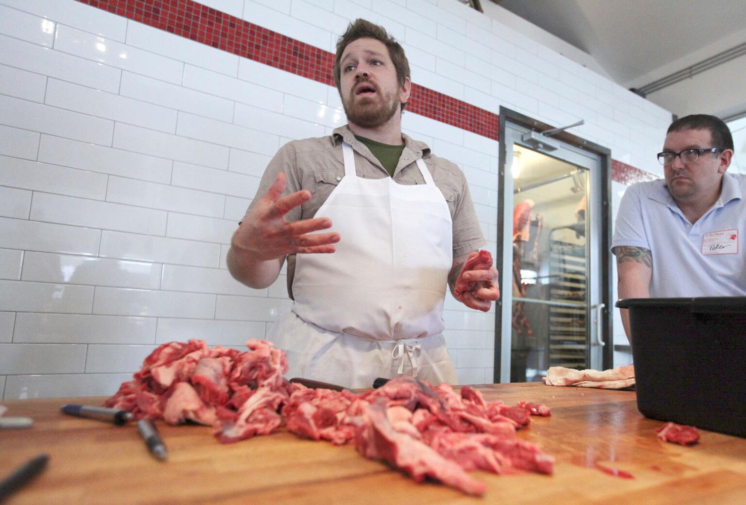 Watching sausage being made at The Meat Market in Great Barrington