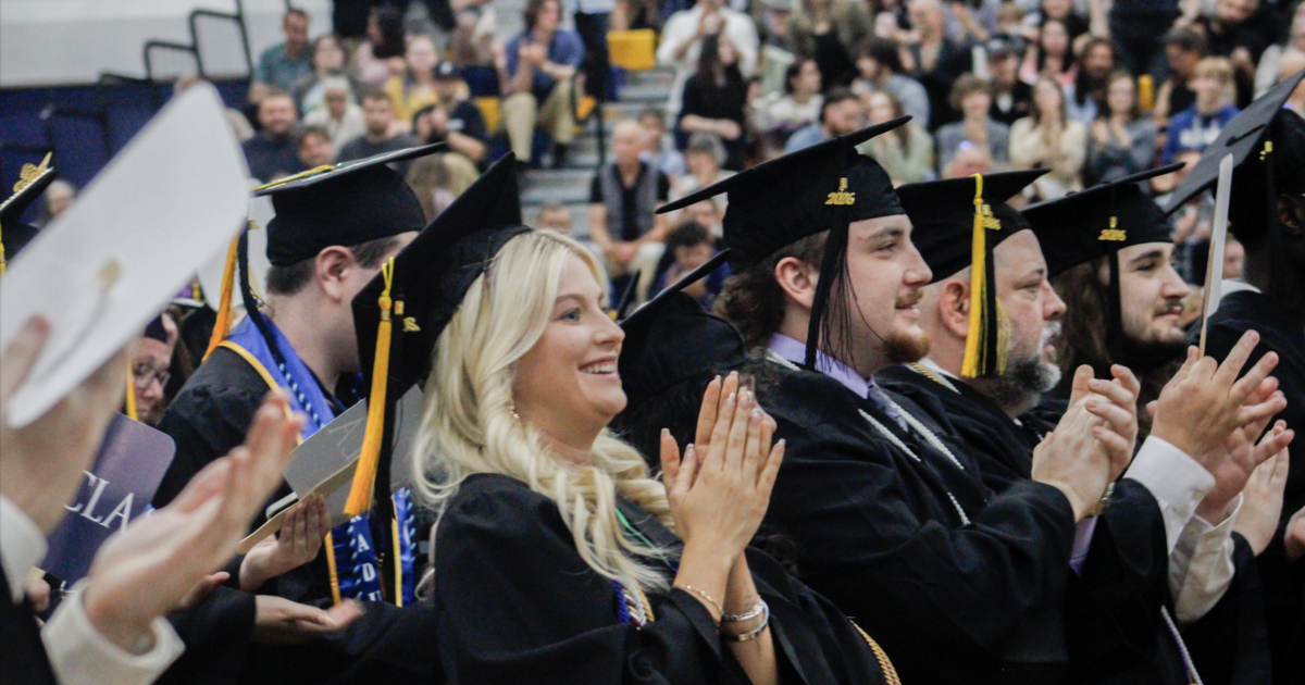 MCLA President Birge bids farewell to the Class of 2026 at Commencement