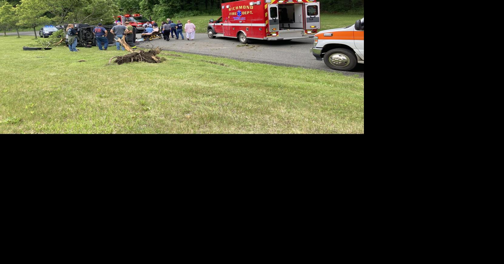 Jeep rollover in Hancock