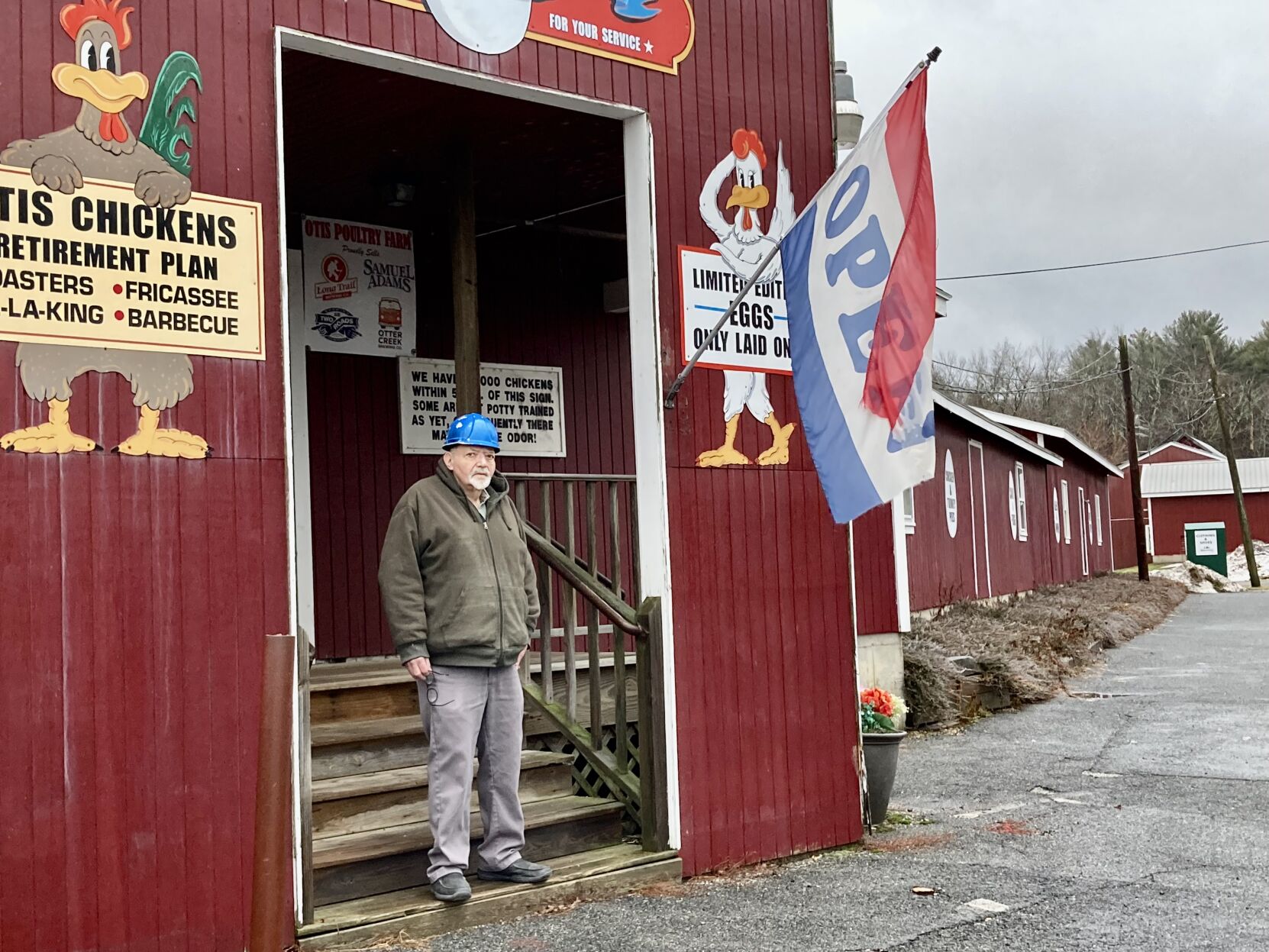 The historic Otis Poultry Farm and the Farmington River Diner are