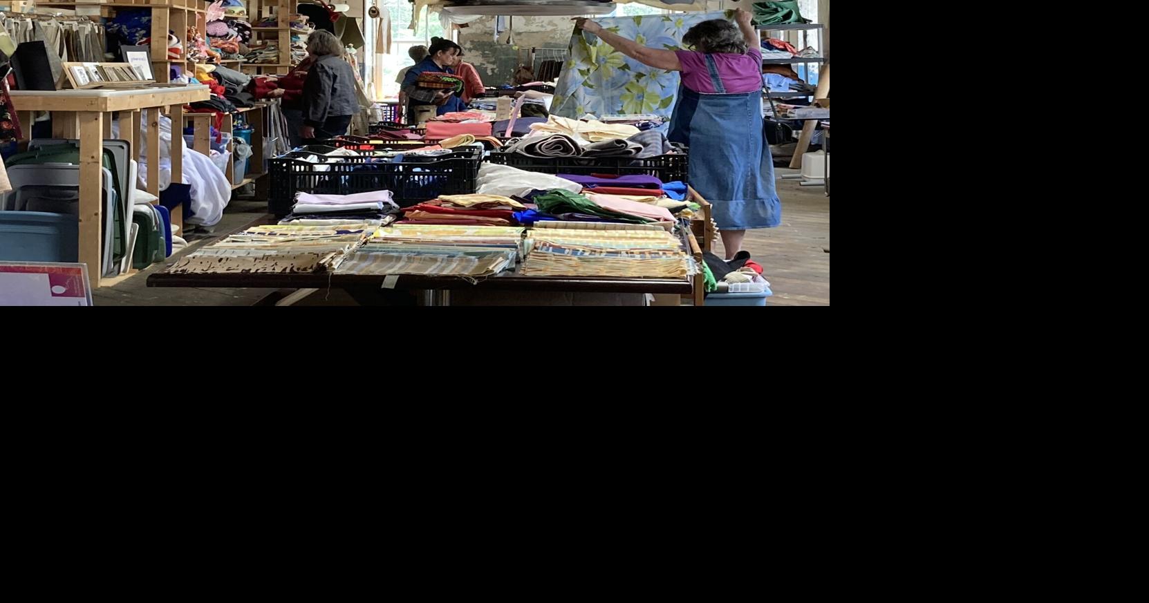 Old Stone Mill Center's fabric sale kicks off a summer full of potential surprising finds