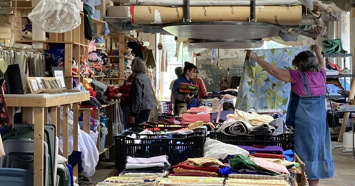 Old Stone Mill Center's fabric sale kicks off a summer full of potential surprising finds