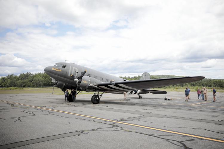 placid lassie plane on tarmac