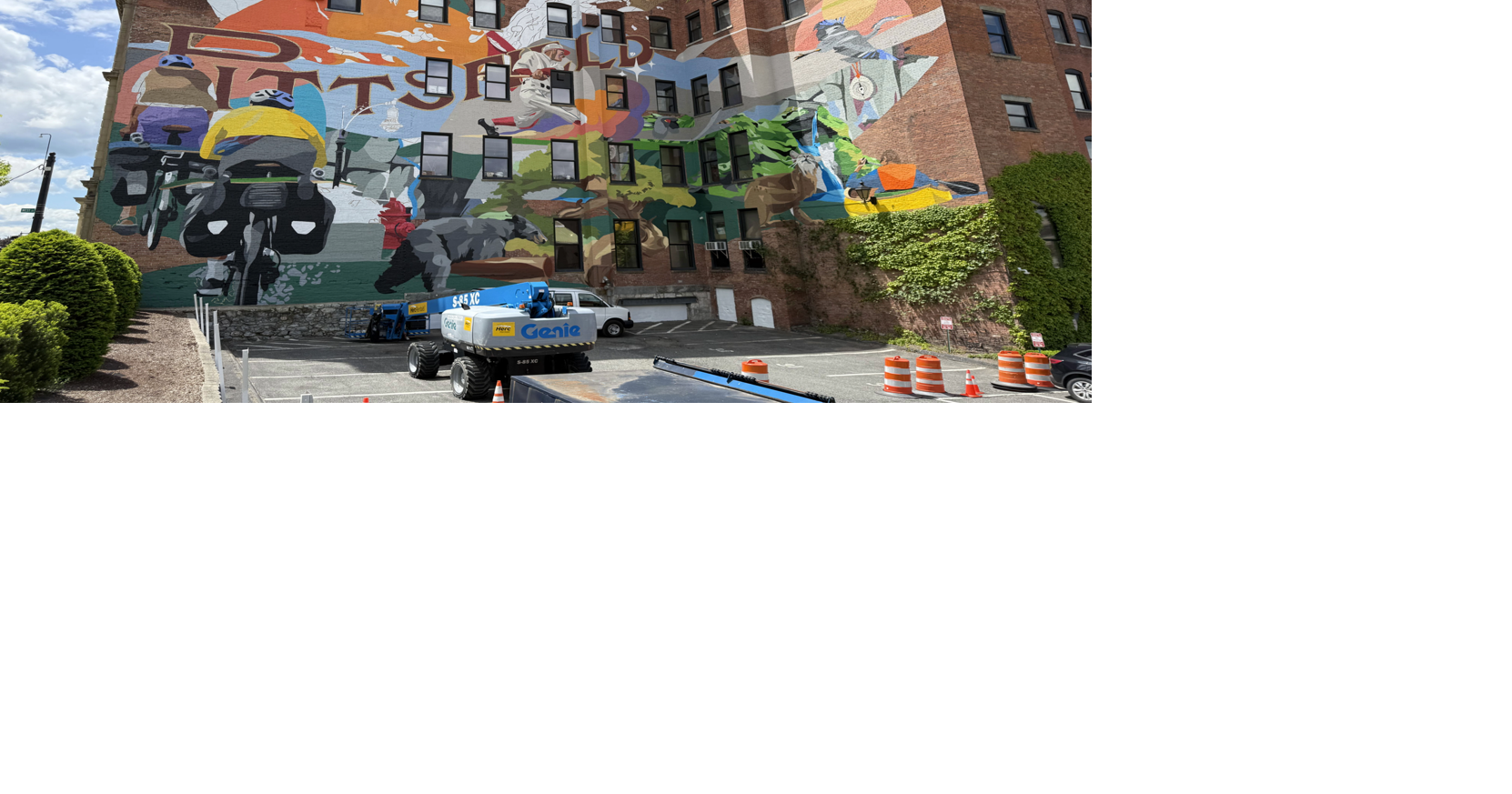 A massive wildlife mural now overlooks North Street in Pittsfield