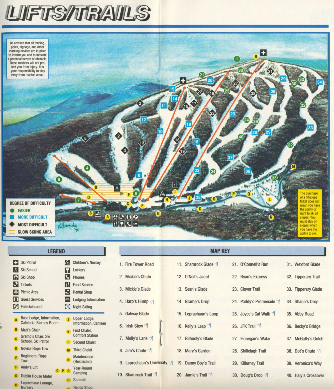 Brodie Mountain ski area map berkshireeagle