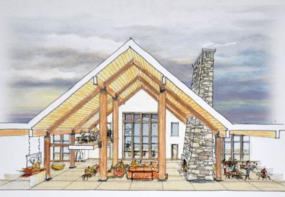 A drawing of proposed building